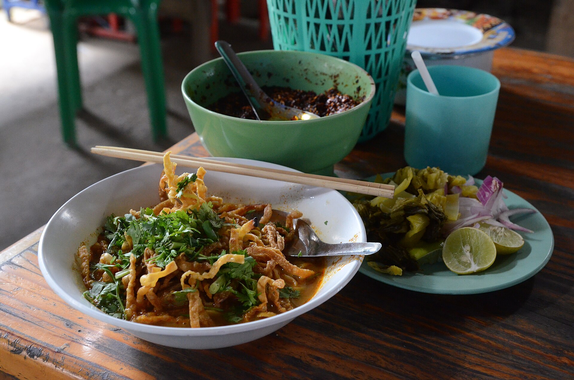 A bowl of khao soi